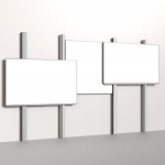 Pylonentafel, 2 Flächen und 1 Projektionsfläche 